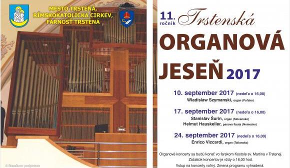 Trstenská orgánová jeseň 2017 Trstenská orgánová jeseň 2017